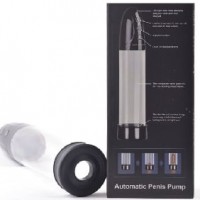 Penis Pump Rechargeable USB Port 3 Speeds Automatic with Black Sleeve  (Free Cock Ring)